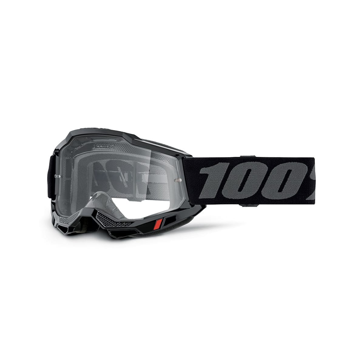 100% ACCURI 2 Maske Schwarz Klarer Bildschirm
