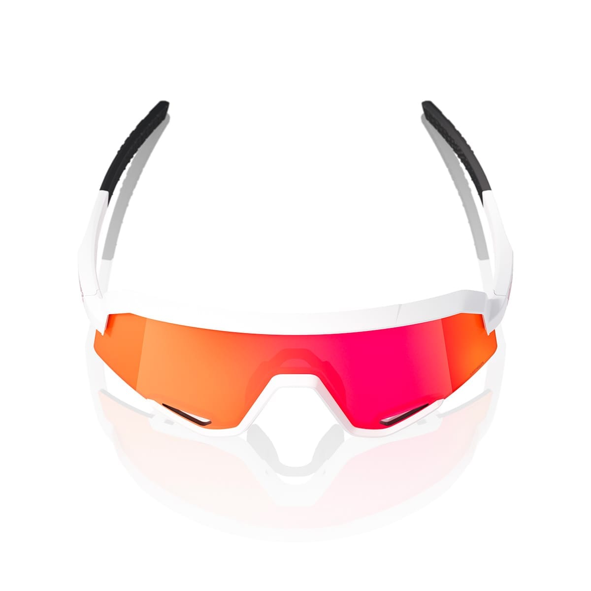 100% SLENDALE SOFT Brille Weiß Hipper Spiegel Rot