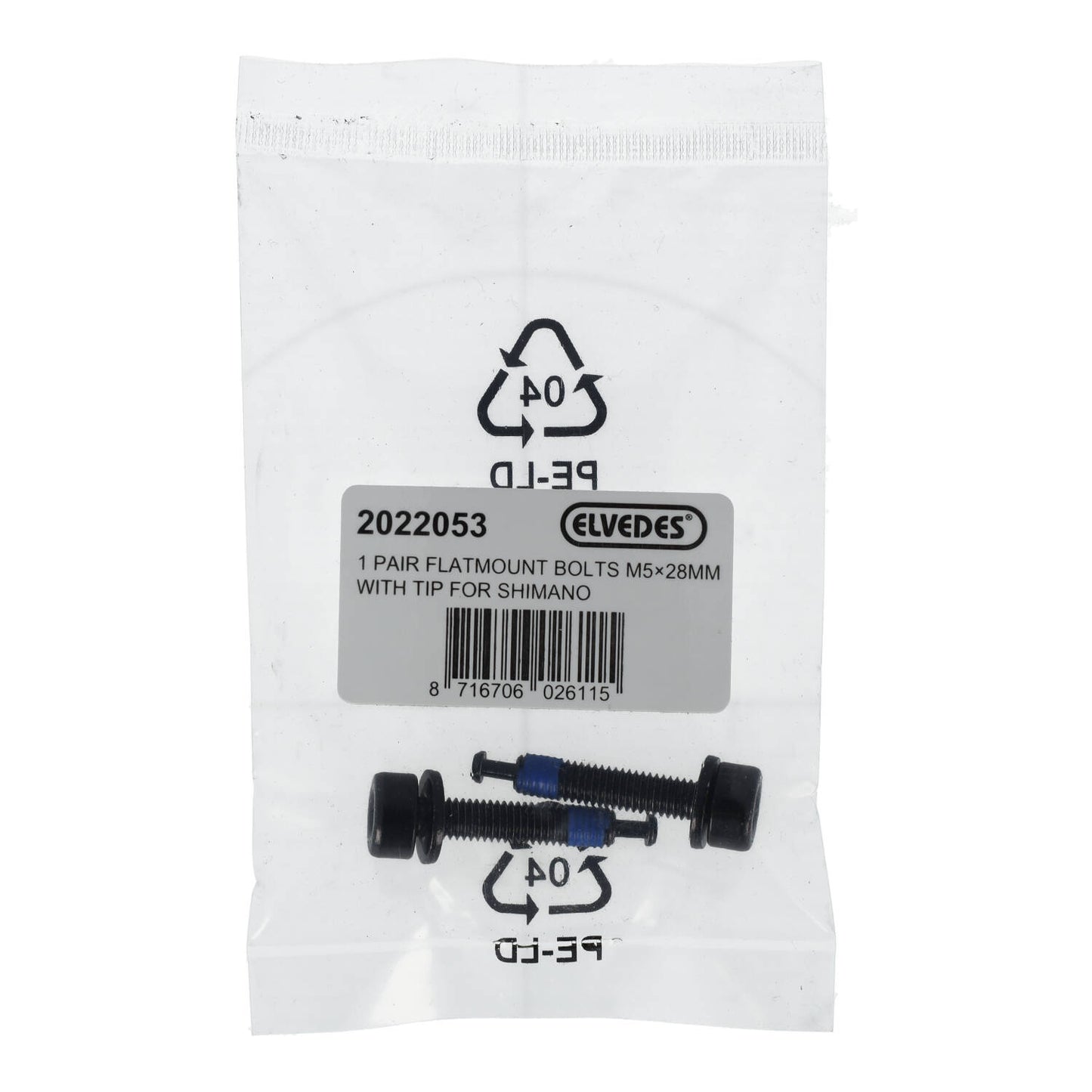Befestigungsschraube für ELVEDES FM Shimano M5x28 Typ C Hinterer Bremssattel