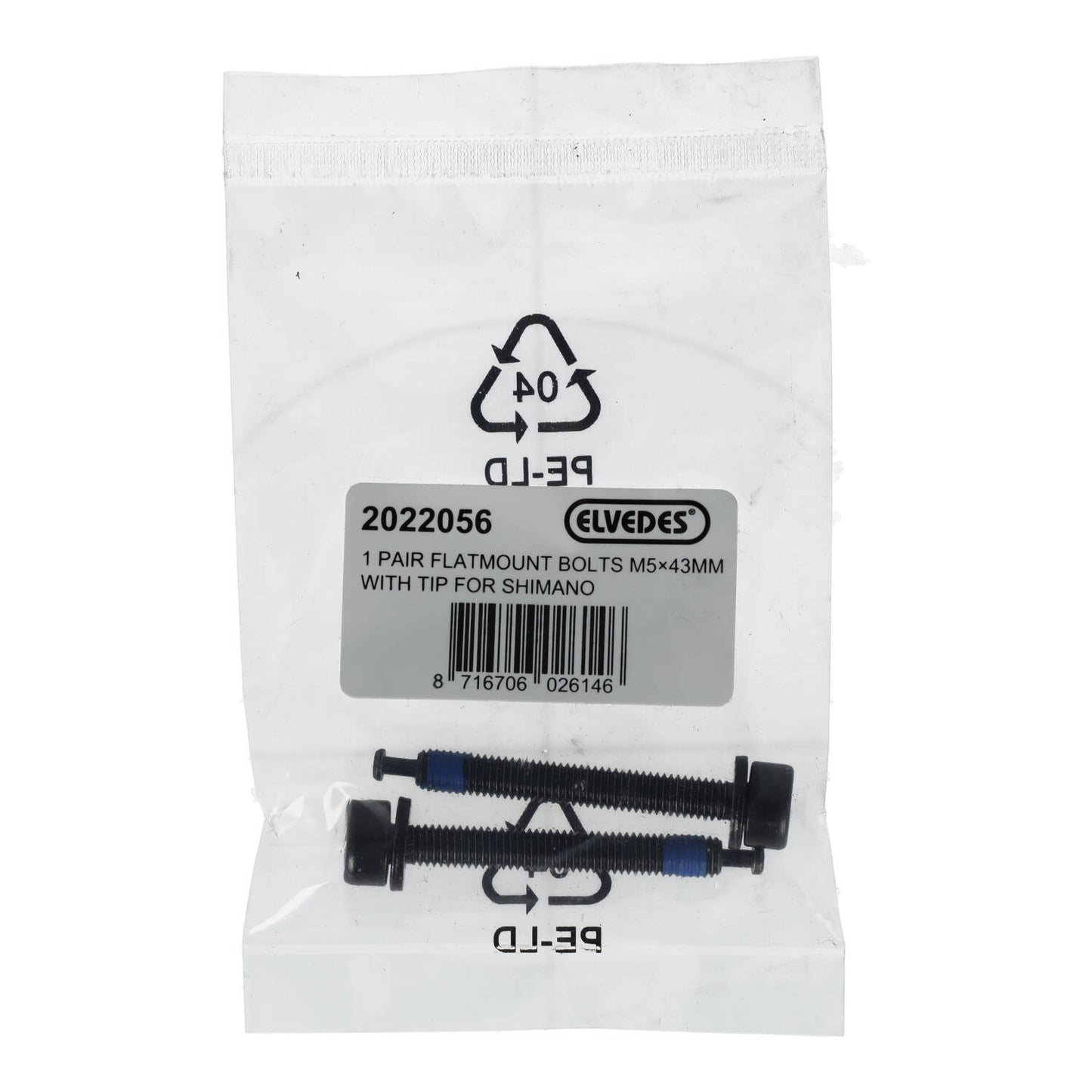 Befestigungsschraube ELVEDES FM Shimano M5x43 Typ C Hinterer Bremssattel