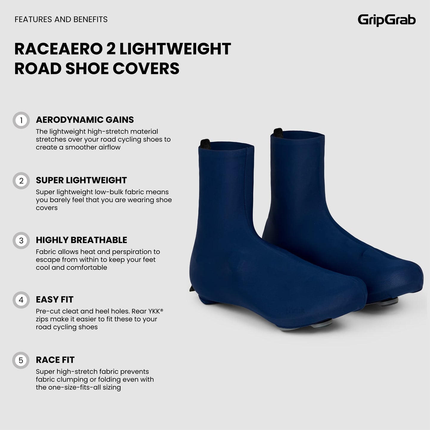 Überziehschuhe GRIPGRAB RACE AERO 2 Marine