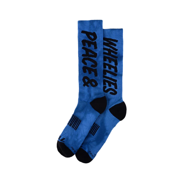 Socken TROY LEE DESIGNS PERFORMANCE PEACE & WHEELIES Blau