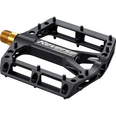REVERSE COMPONENTS BLACK ONE TITANIUM Flat Pedals Titanium Achse Schwarz