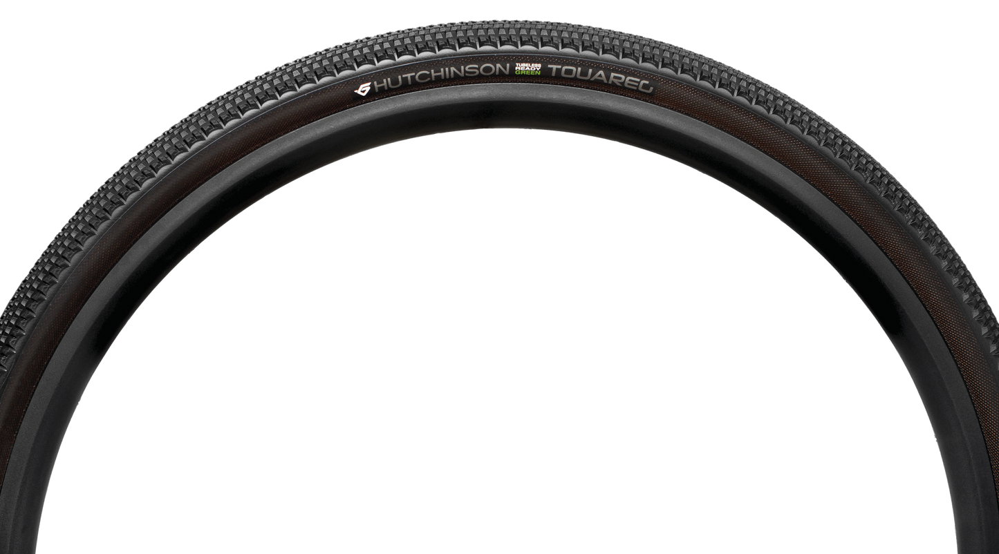 Reifen HUTCHINSON TOUAREG GREEN 700x40c Reinforced Hardskin Tubeless Ready Schwarz