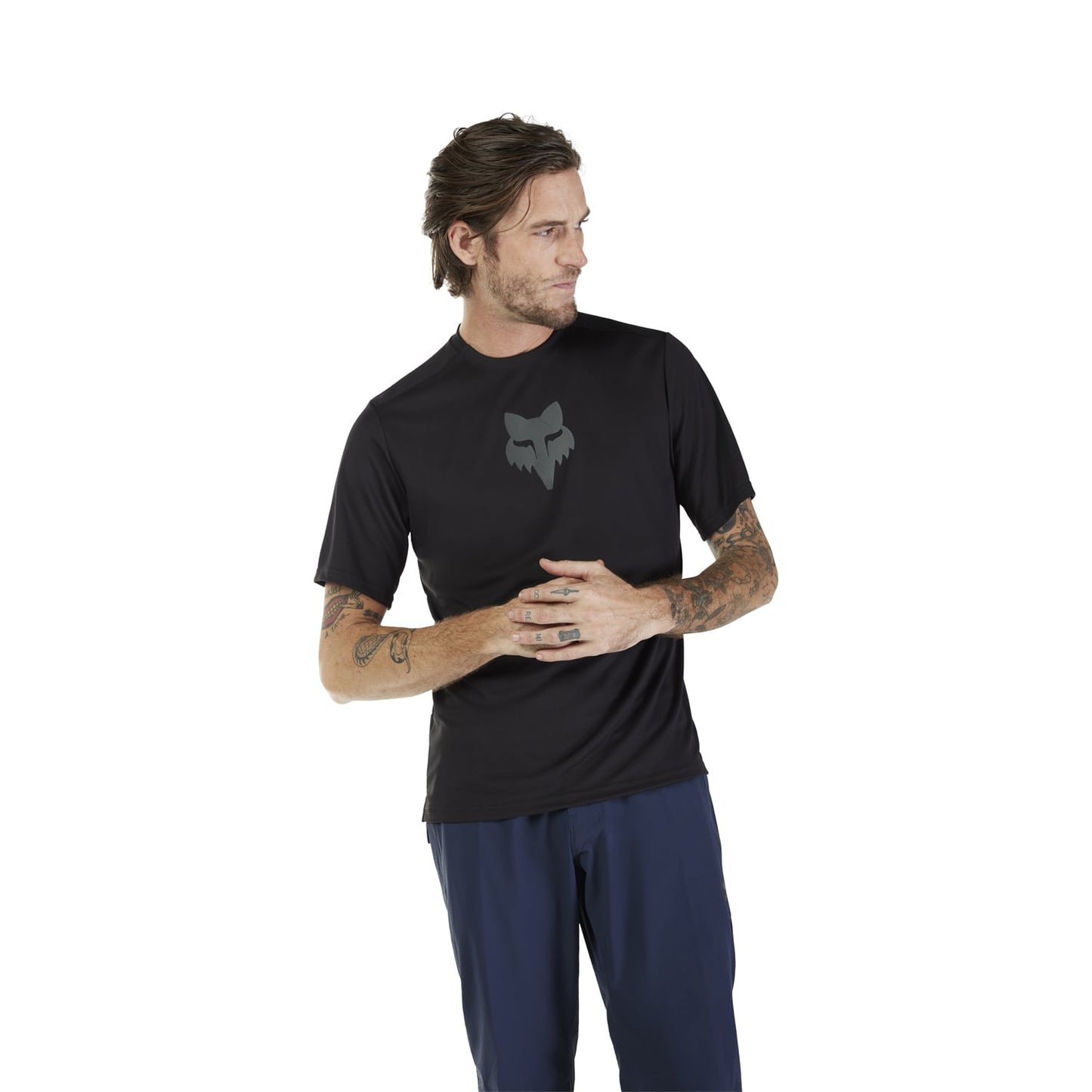 FOX RANGER HEAD Trikot Kurzarm Schwarz 2025