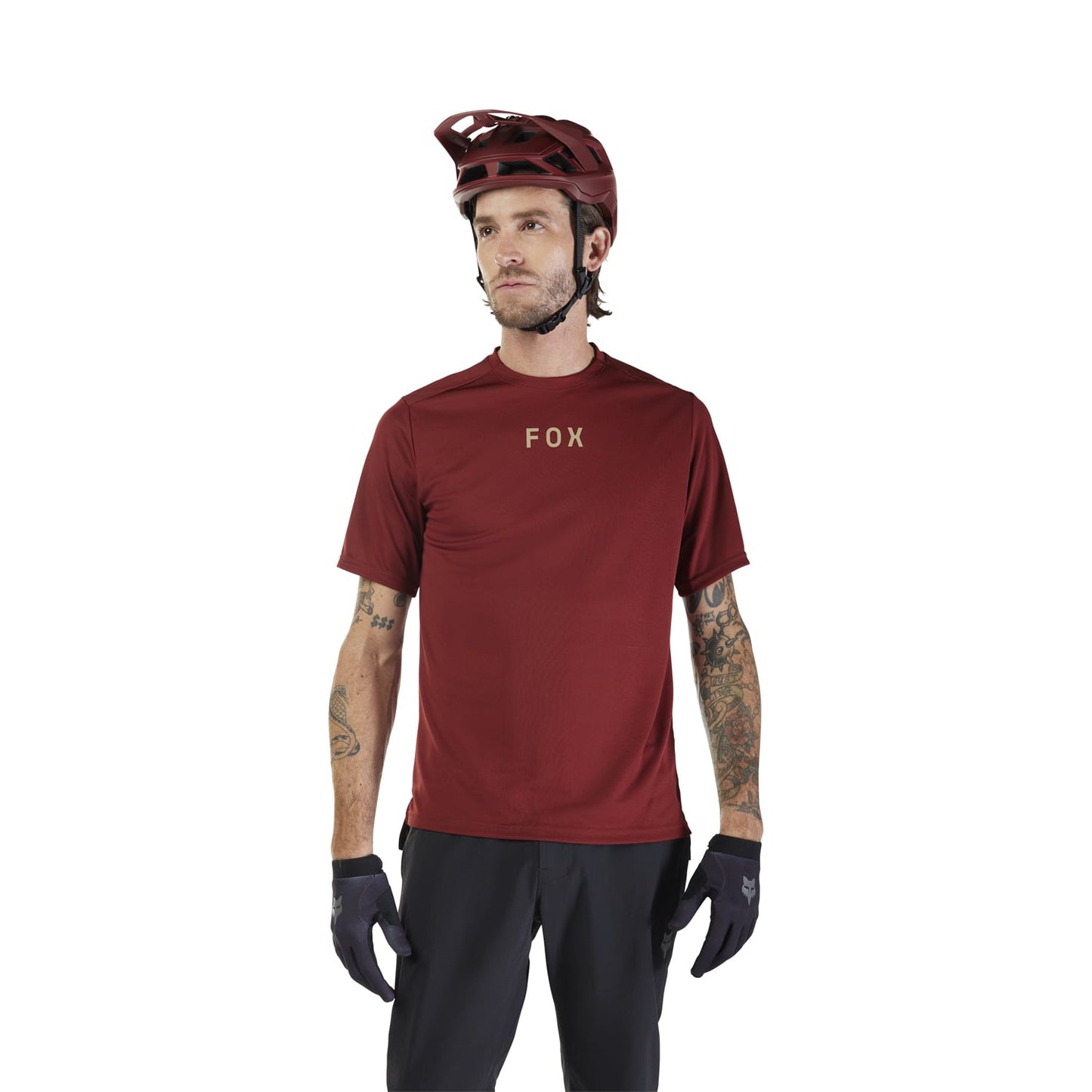 FOX RANGER WORDMARK Trikot Kurze Ärmel Bordeaux 2025