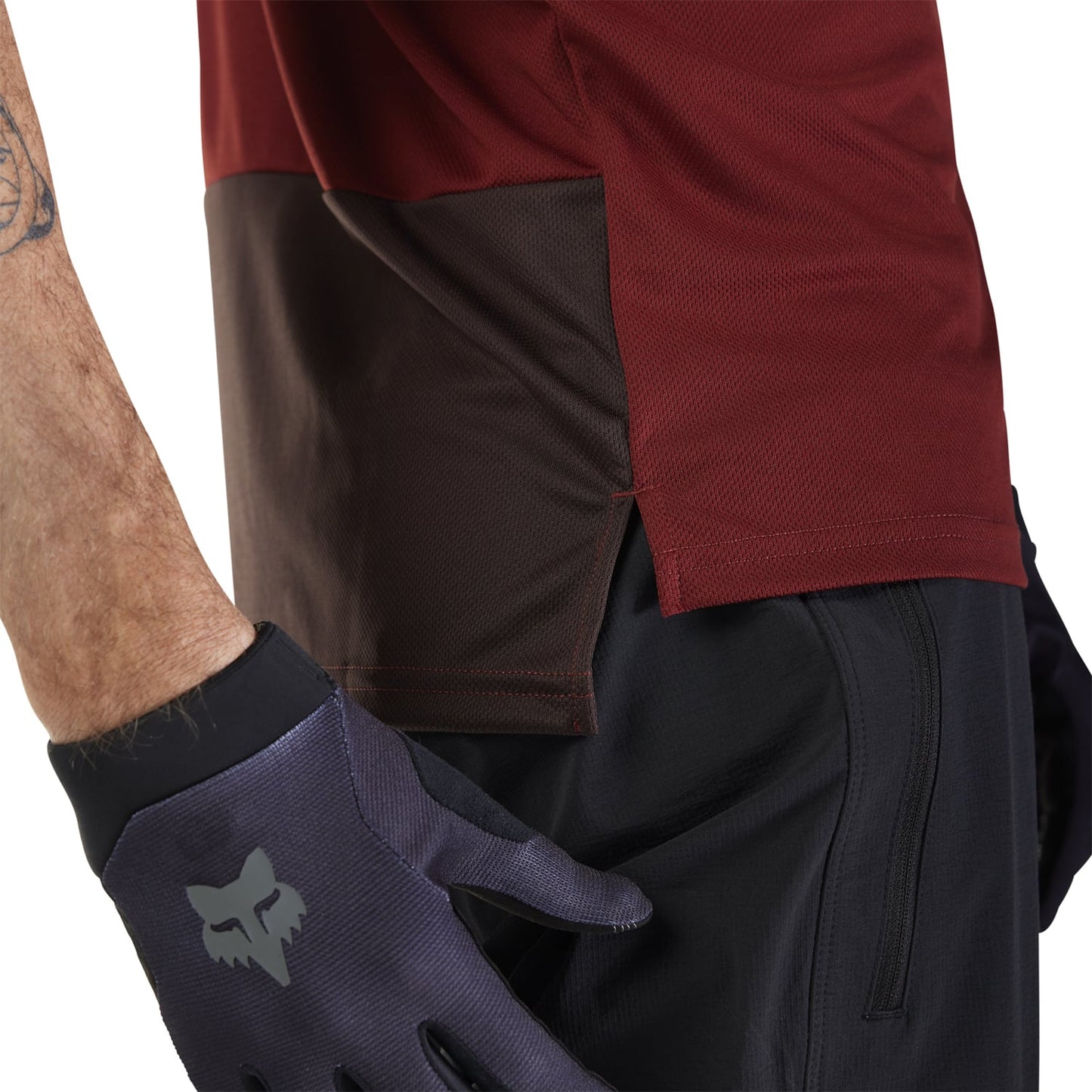 FOX RANGER WORDMARK Trikot Kurze Ärmel Bordeaux 2025