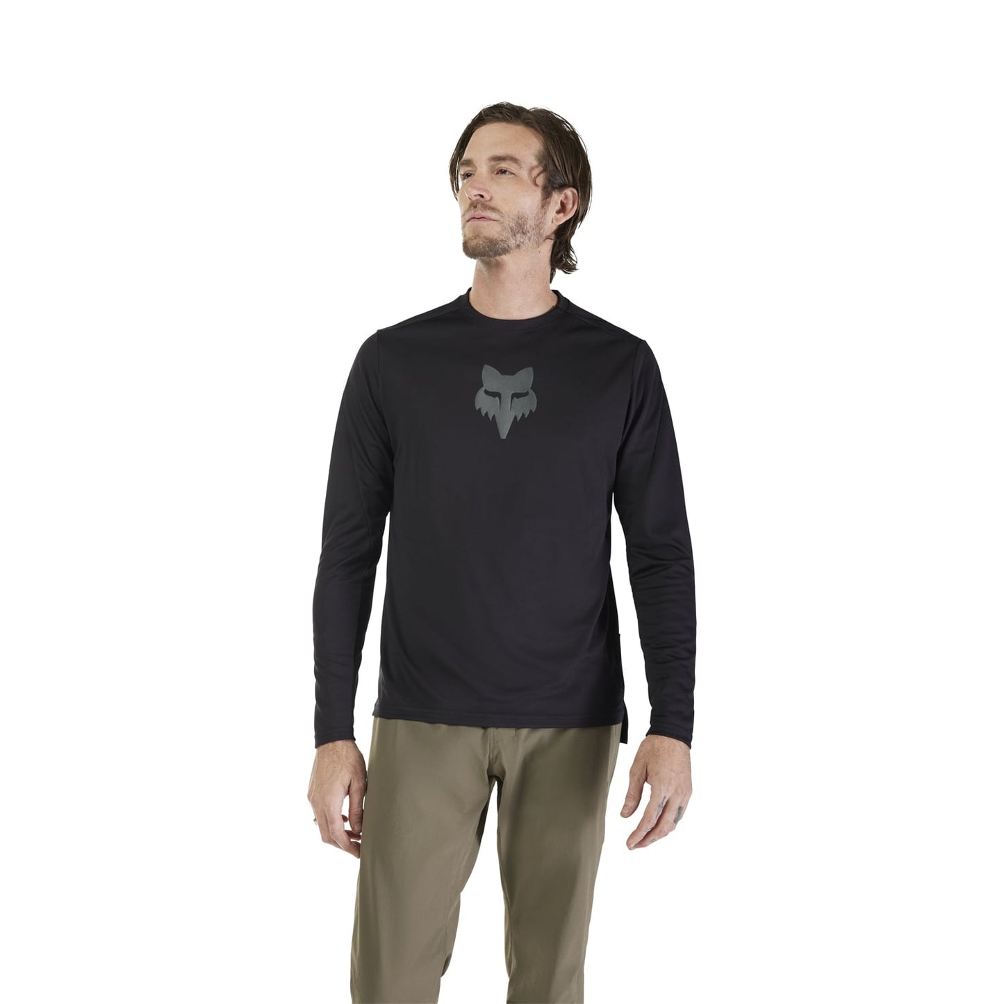 FOX RANGER HEAD Trikot Langarm Schwarz 2025