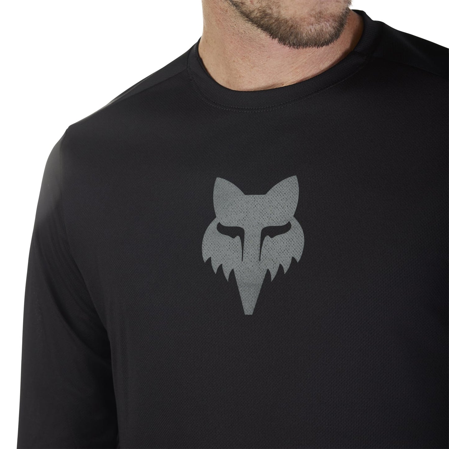 FOX RANGER HEAD Trikot Langarm Schwarz 2025