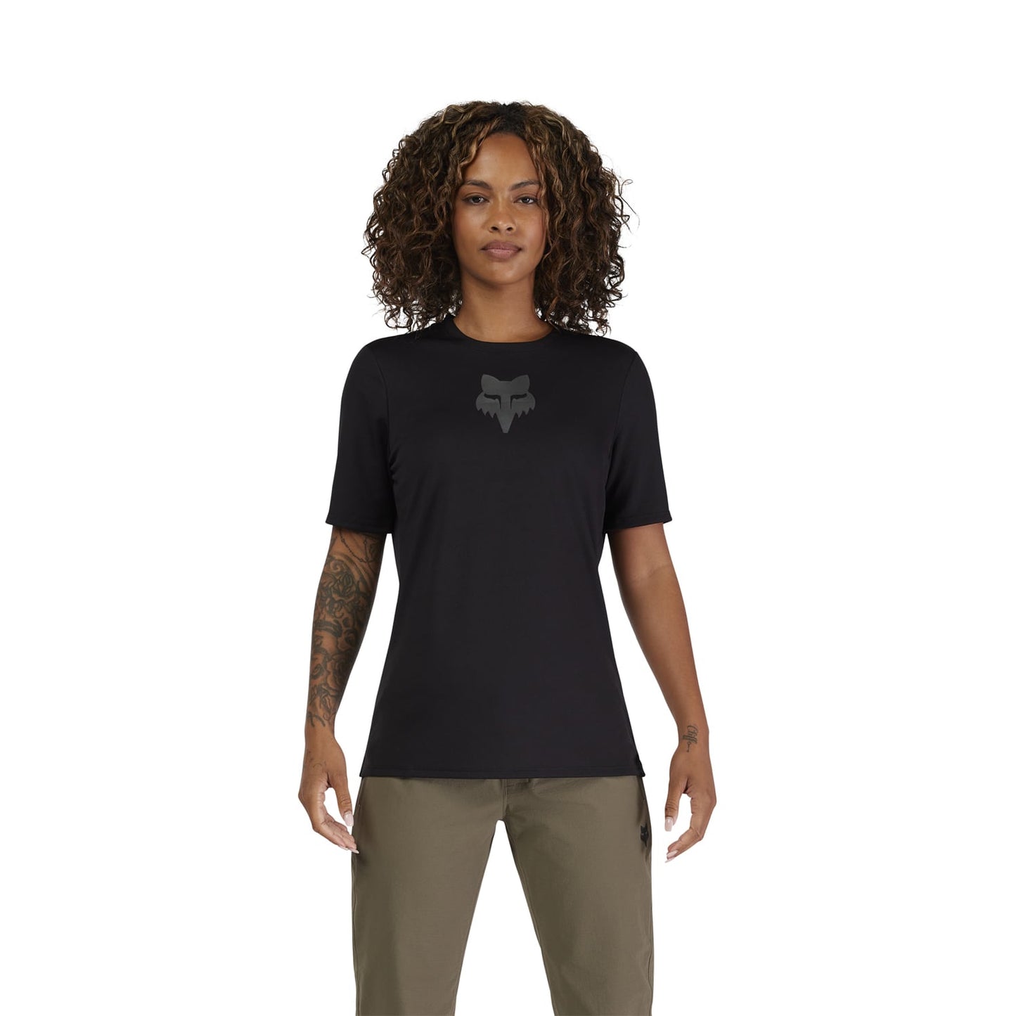 FOX RANGER HEAD Damen Trikot Kurzarm Schwarz 2025