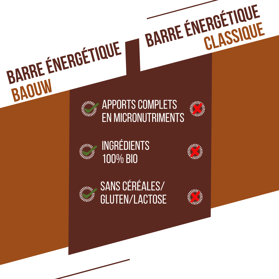 Energieriegel BAOUW BIO EXTRA Schoko-Haselnuss (50g)