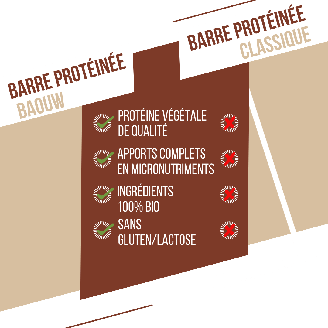 BAOUW BIO EXTRA Proteinriegel Schokolade/Kaschuks (50g)
