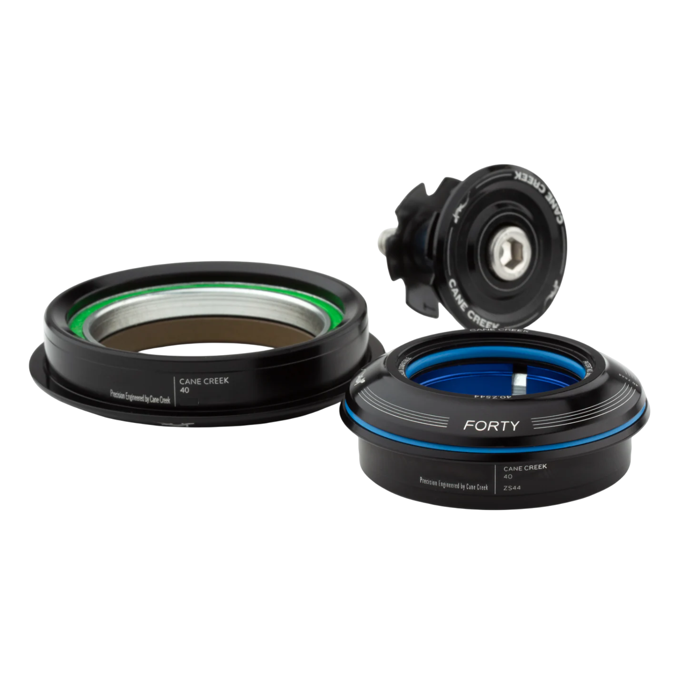 Steuersatz CANE CREEK 40 Tapered, 1 1/8"-1.5", ZS44/28.6/H8 | ZS62/40, black
