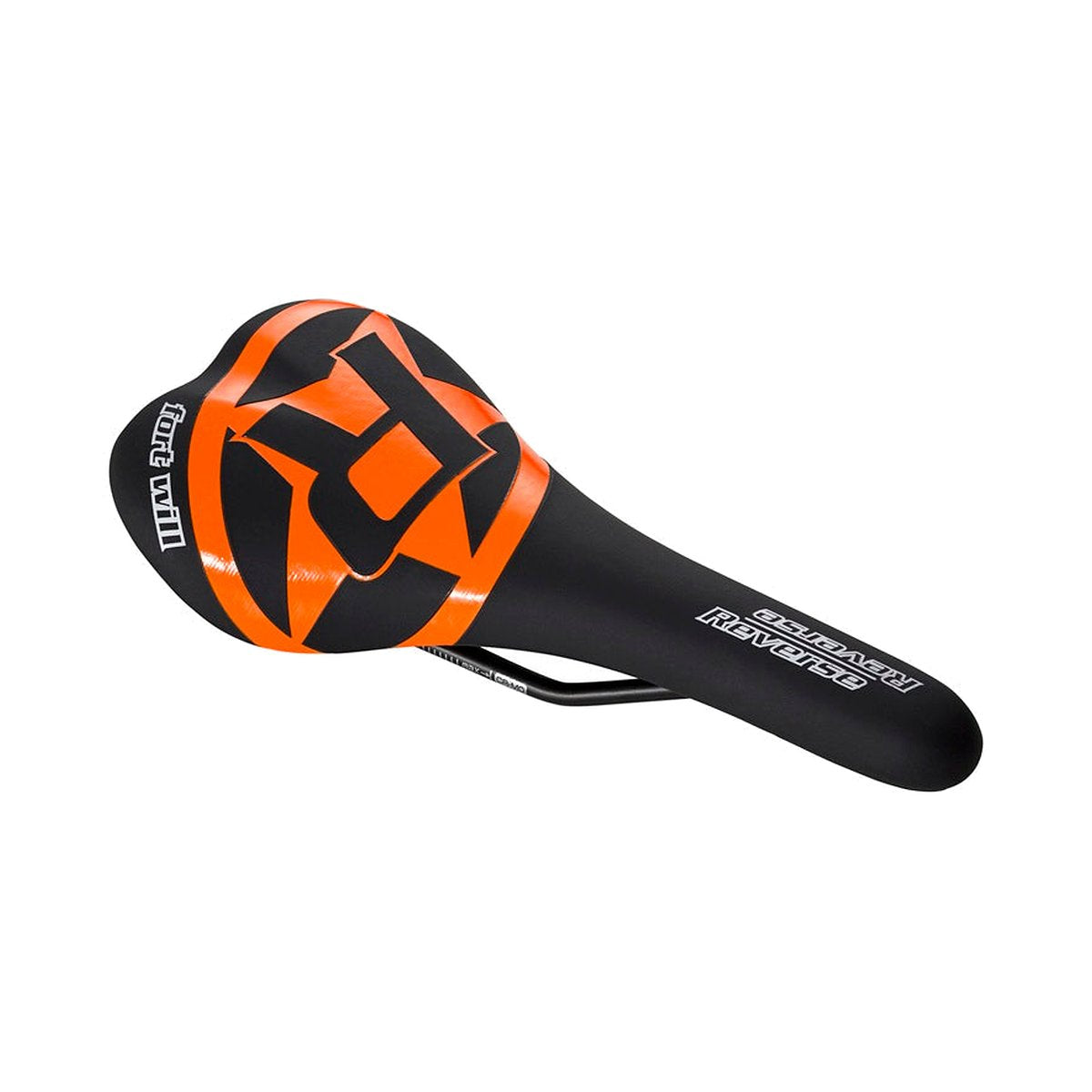 Sattel REVERSE COMPONENTS FORT WILL STYLE Schienen CrMo Schwarz/Orange