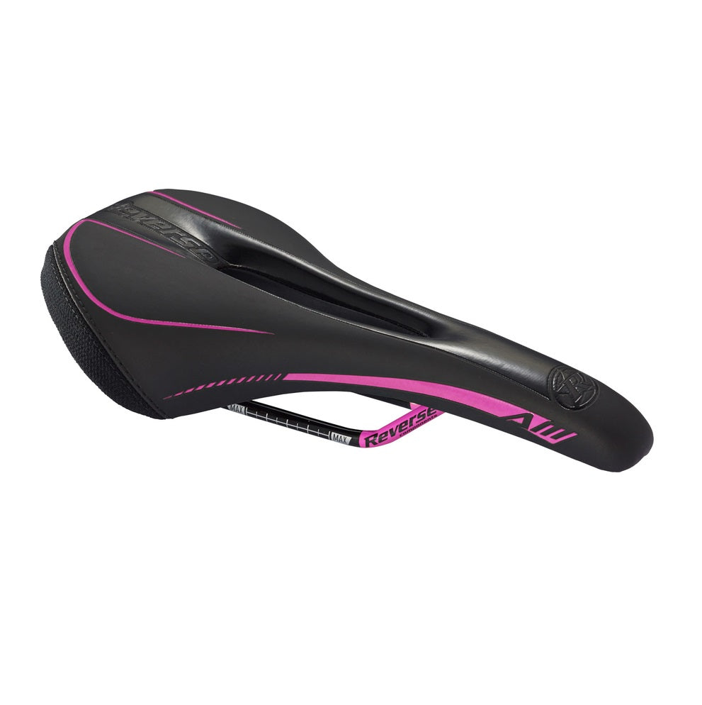 Sattel REVERSE COMPONENTS AM ERGO Rails CrMo Schwarz/Pink – Probikeshop