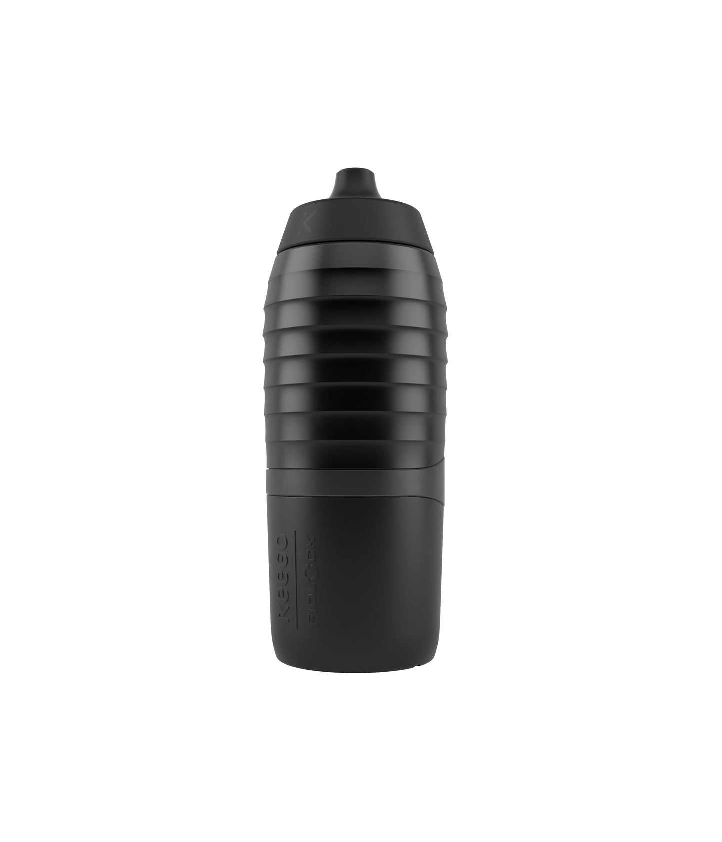 Set Trinkflasche und Flaschenhalter FIDLOCK TWIST X KEEGO Magnetisches System 600 ml Schwarz
