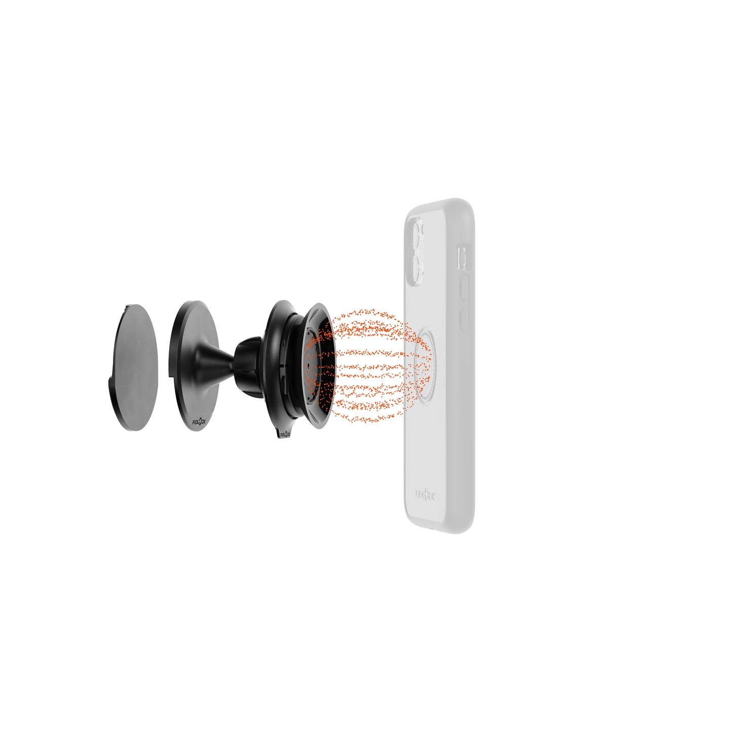 FIDLOCK VACUUM Wandhalterung Schwarz