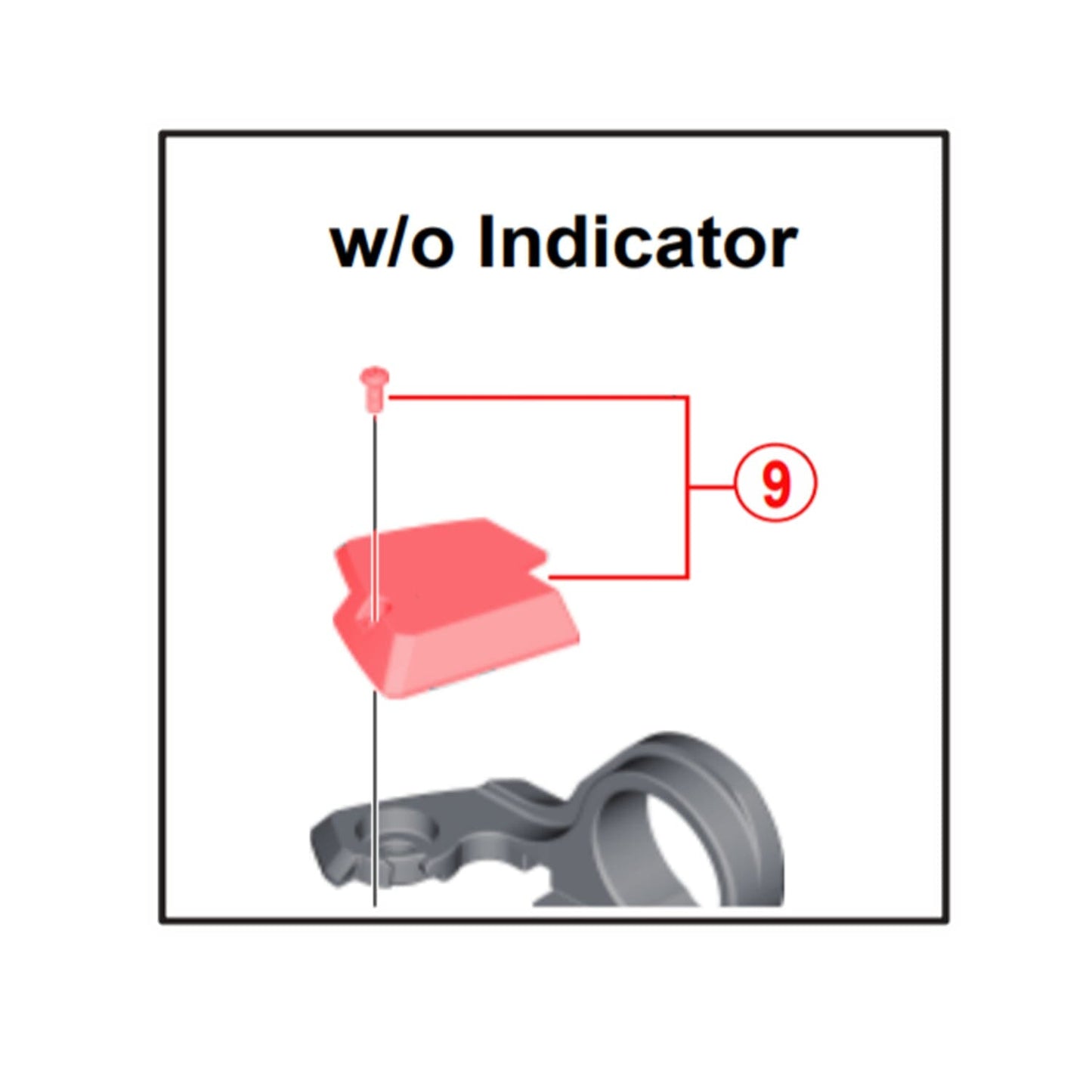 Capot de Passage Indicateur pour Commande de Vitesse SHIMANO XT M8000 Gauche #Y03L98070