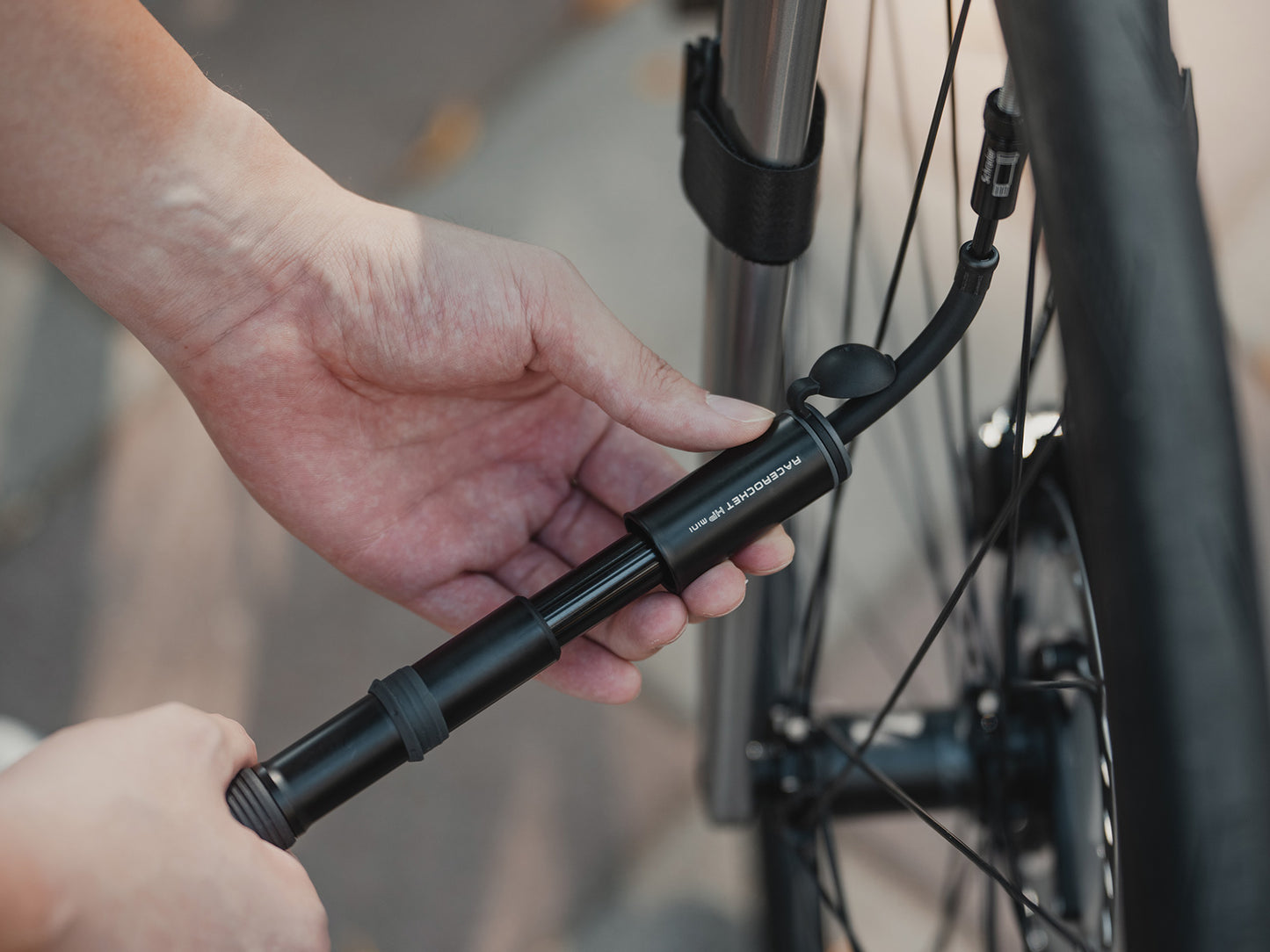 Handpumpe TOPEAK RACEROCKET HP Mini Gold