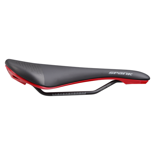 Sattel SPANK OOZY 280 144mm Schienen CrMo Rot