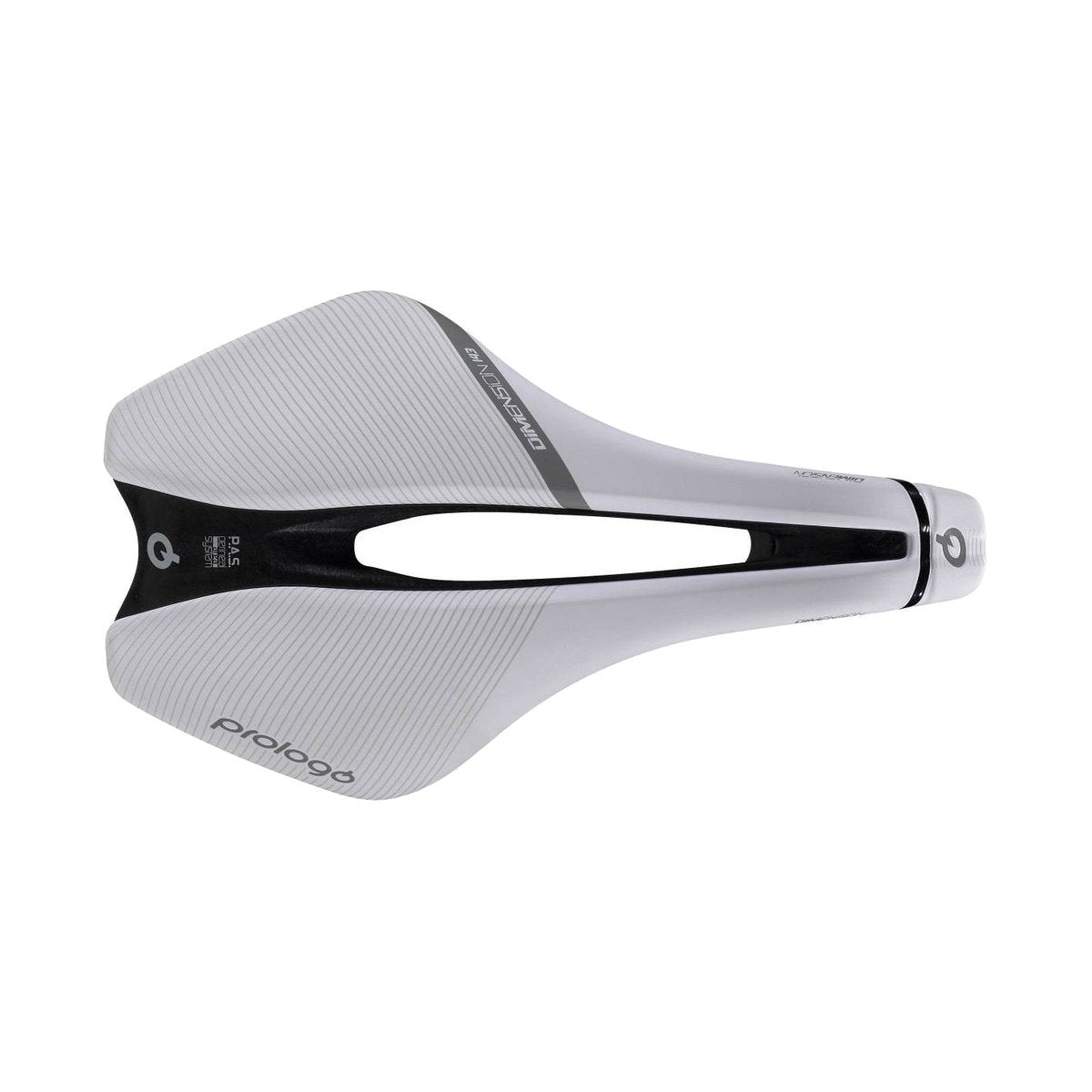 Sattel PROLOGO DIMENSION Carbon-Schienen Breite 143mm Weiß