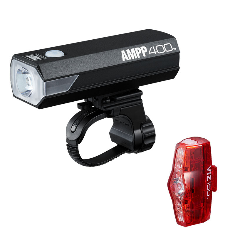 Vorder- und Rückbeleuchtung CATEYE AMPP400 & VIZ150