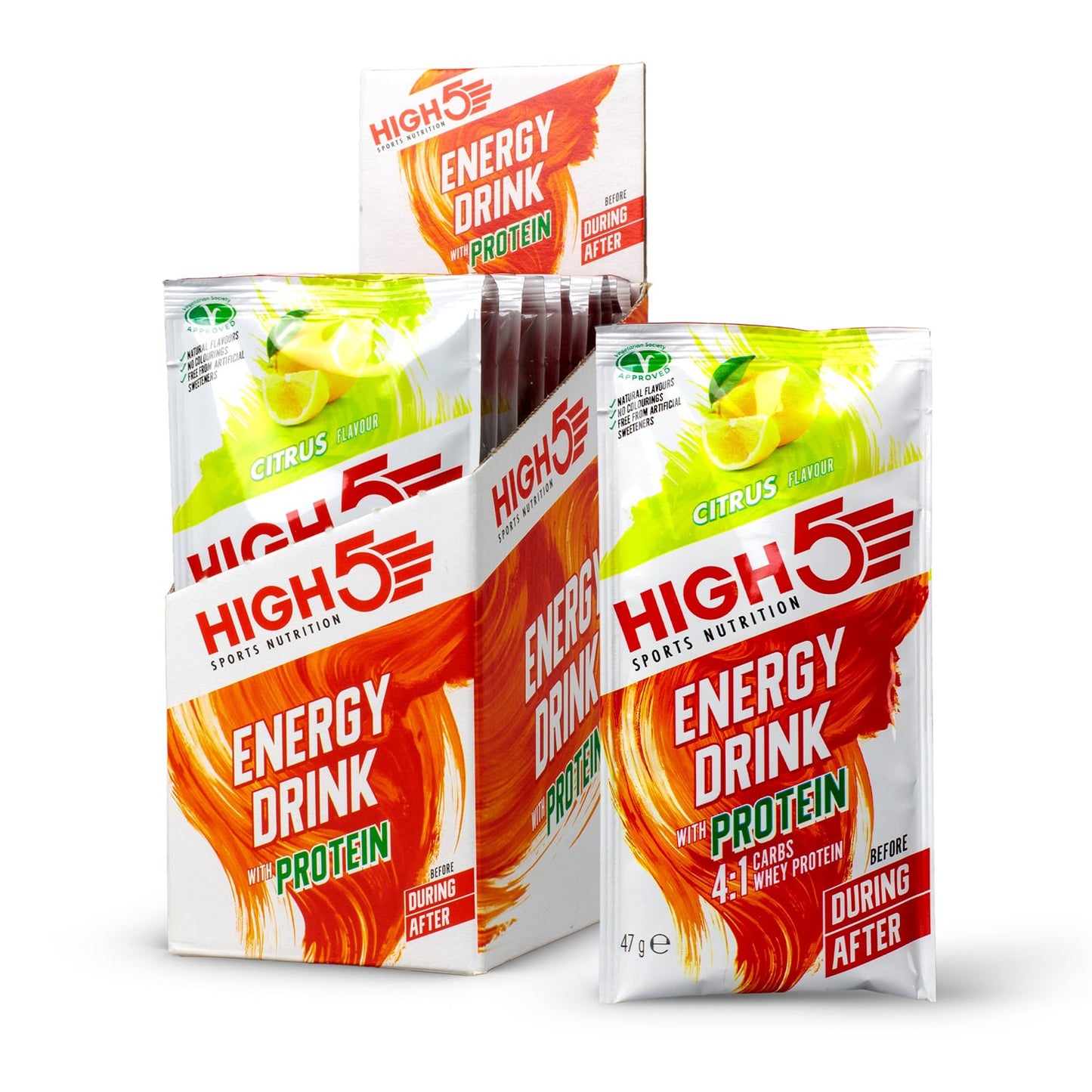 Energy Drink HIGH5 ENERGY DRINK PROTEIN (47g) Zitrone