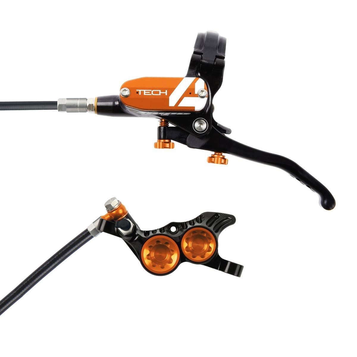 Paar Bremsen HOPE TECH 4 V4 Orange