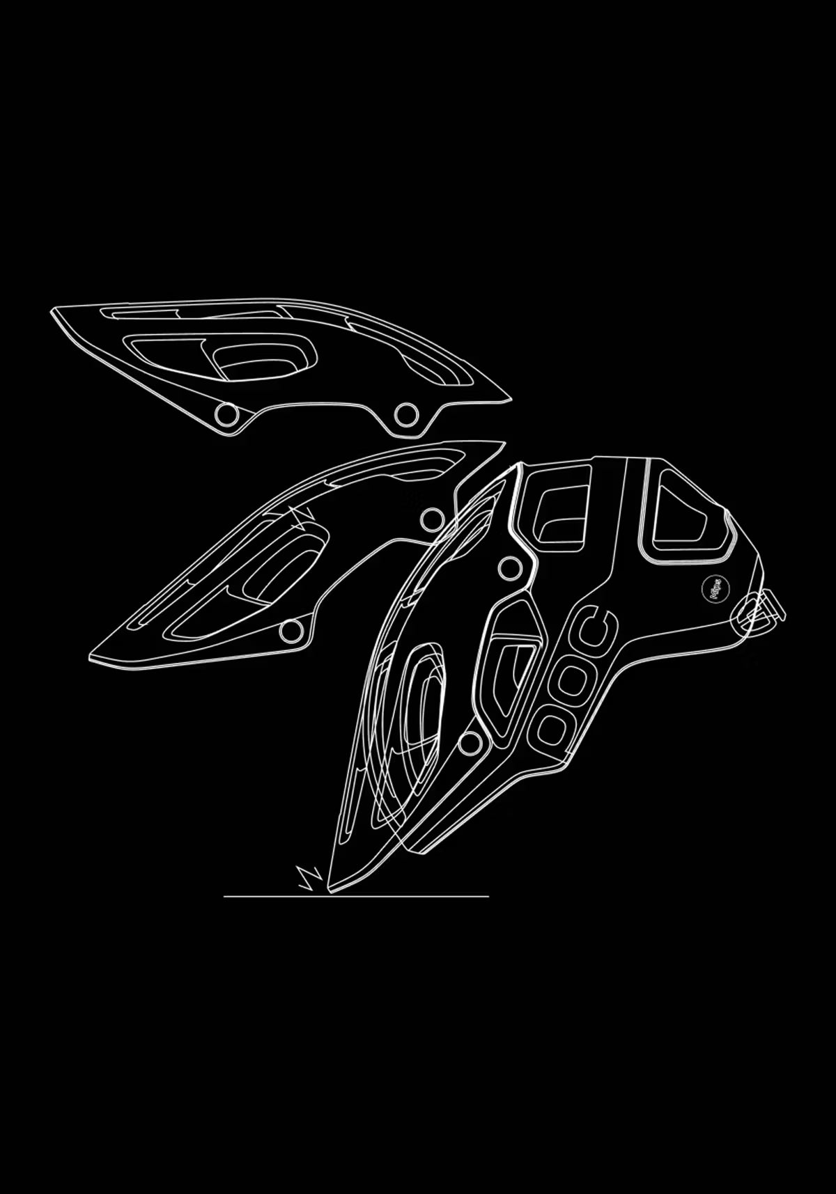 MTB-Helm POC CULARIS PURE Grau/Weiss