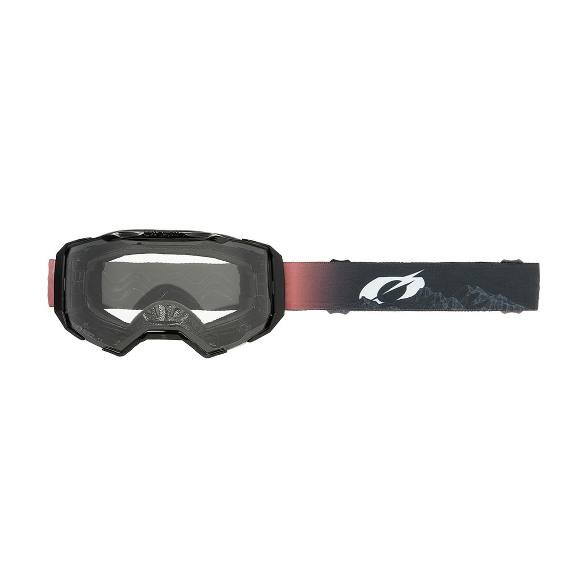 O'NEAL B-22 Crossbrille im Tarnlook, schwarz/rot, klares Glas