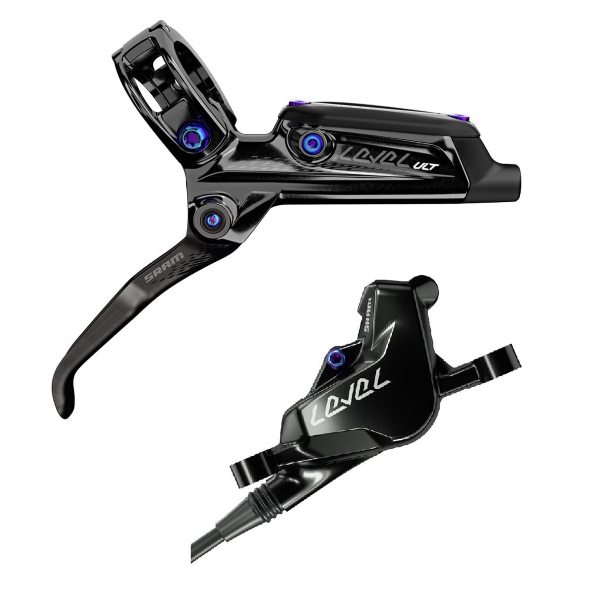 SRAM LEVEL ULTIMATE Bremsenpaar Schwarz/Rainbow