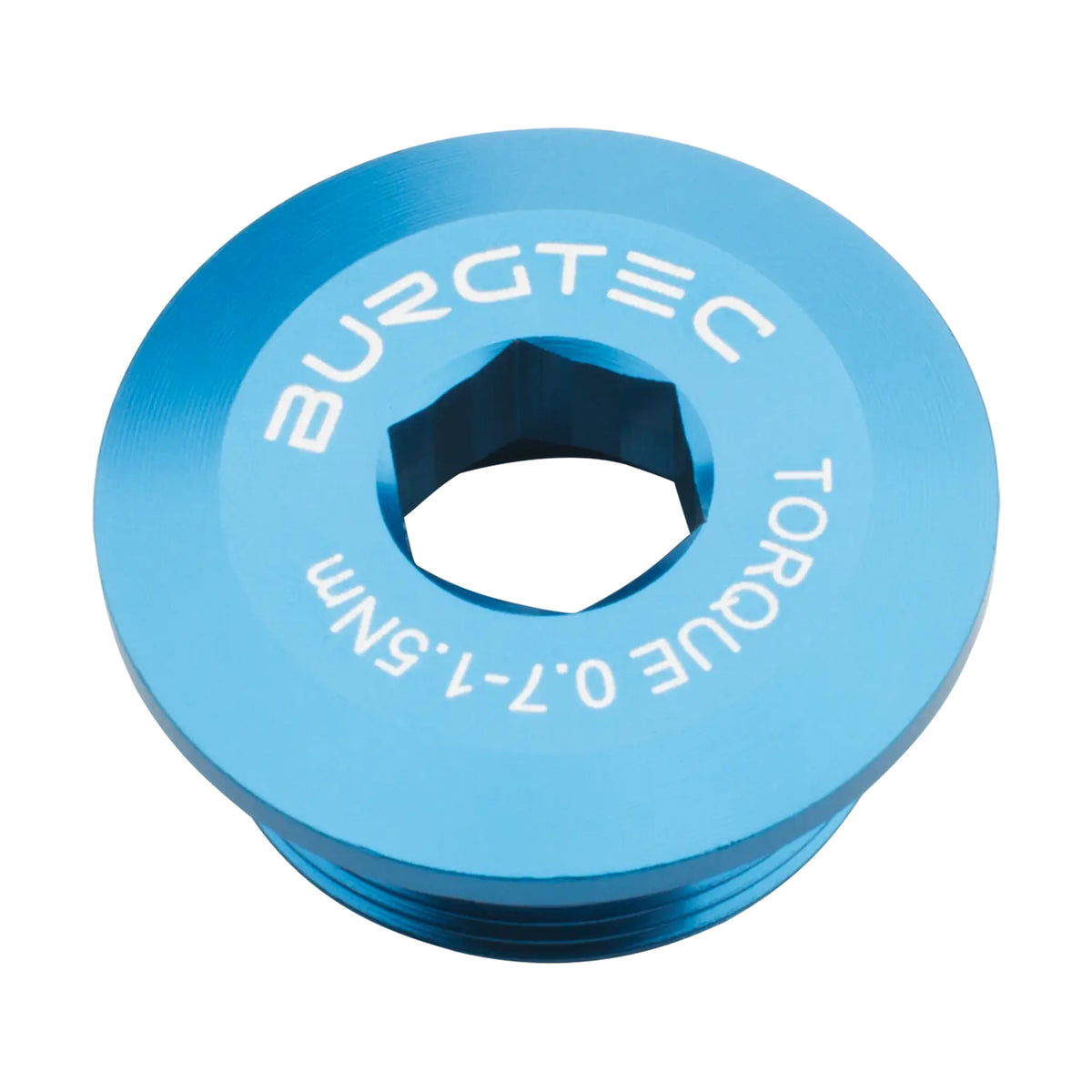 BURGTEC Vorspannschraube für Shimano HOLLOWTECH 2 Tretlager Blau