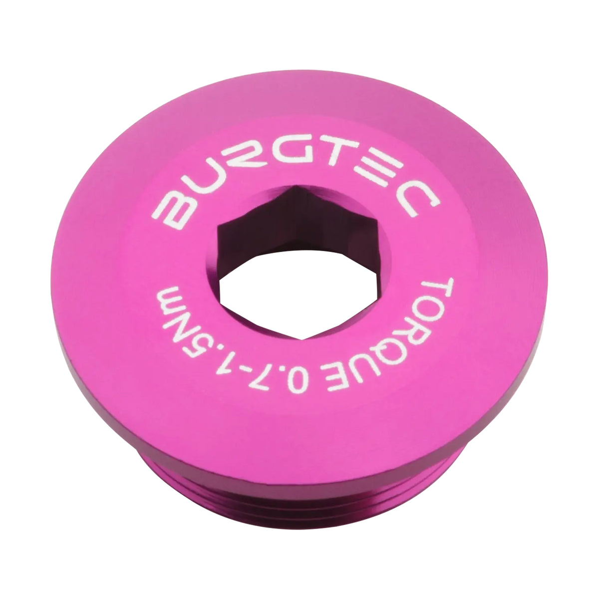 BURGTEC Vorspannungsschraube für Shimano HOLLOWTECH 2 Kurbel Violett