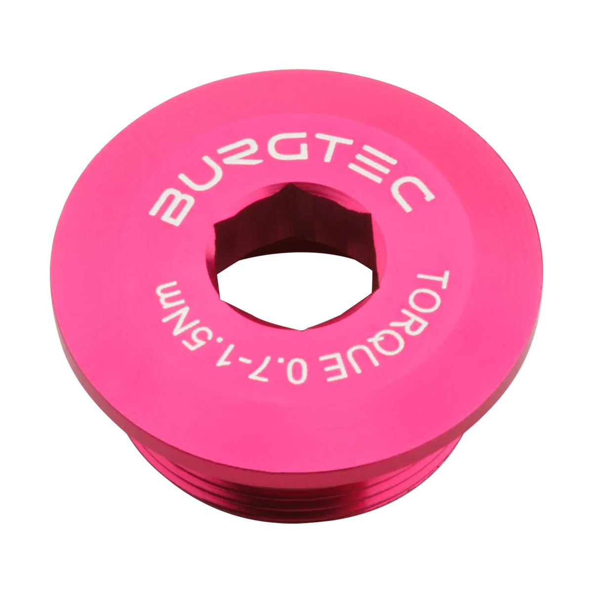 BURGTEC Vorspannschraube für Shimano HOLLOWTECH 2 Tretlager Rose