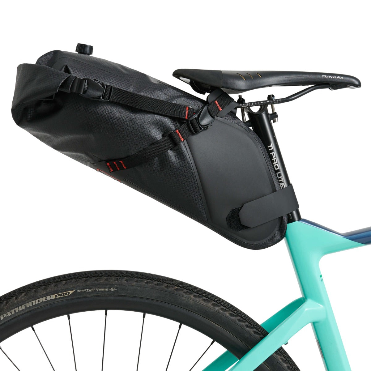 USWE ROLL-TOP SADDLE BAG 9 L Satteltasche Schwarz