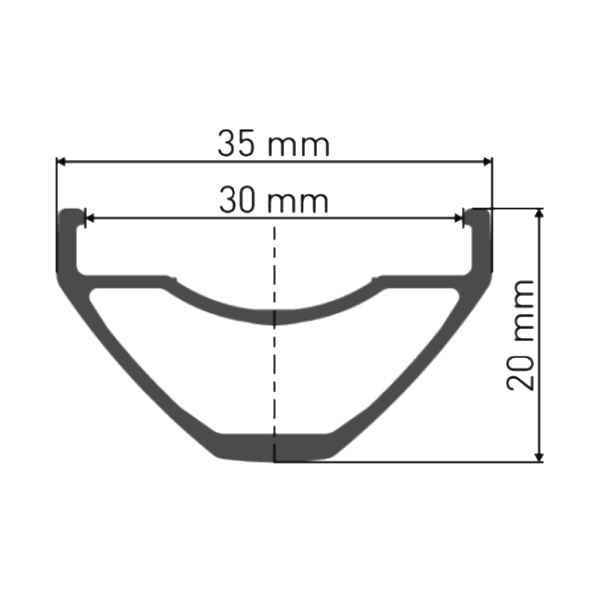 Vorderrad DT SWISS H 1900 SPLINE 35 mm 27,5" 15x110 mm Boost