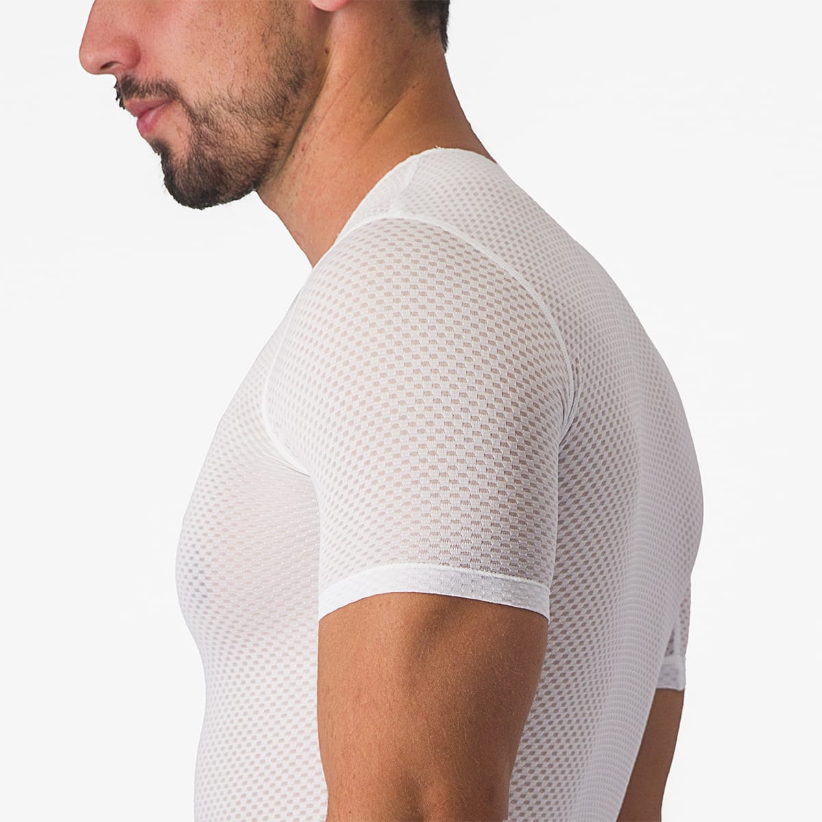Unterwäsche CASTELLI PRO MESH 2.0 Kurzarm Weiß