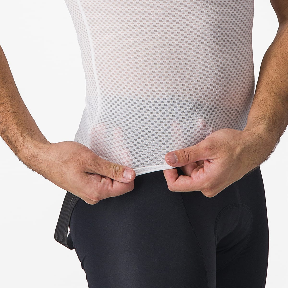 Unterwäsche CASTELLI PRO MESH 2.0 Kurzarm Weiß