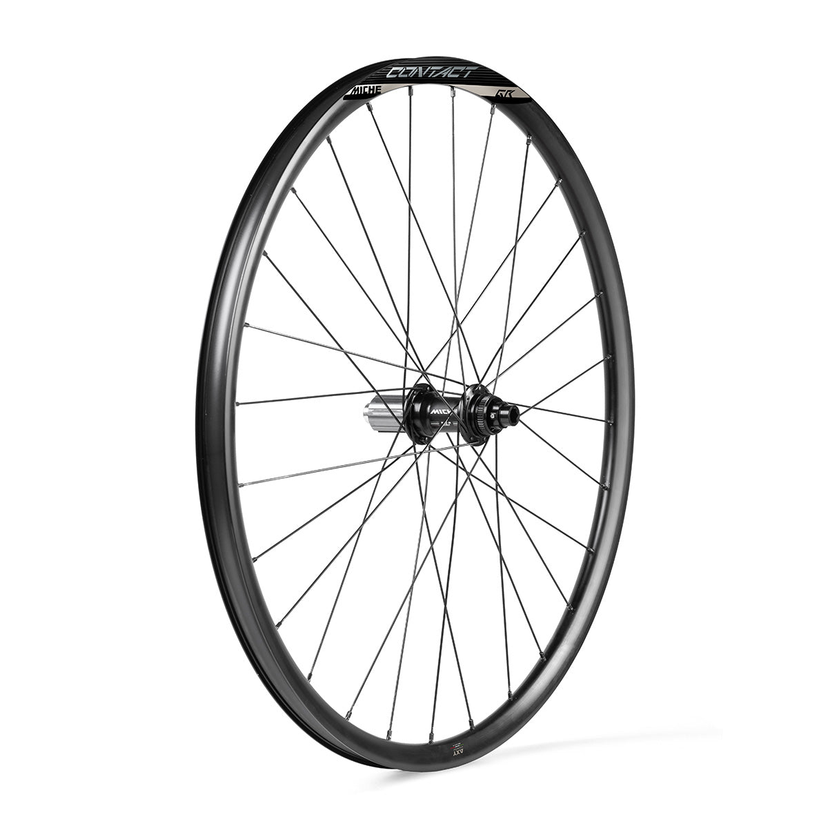 Ein Paar MICHE CONTACT GR DISC Laufräder mit Reifen (Center Lock)
