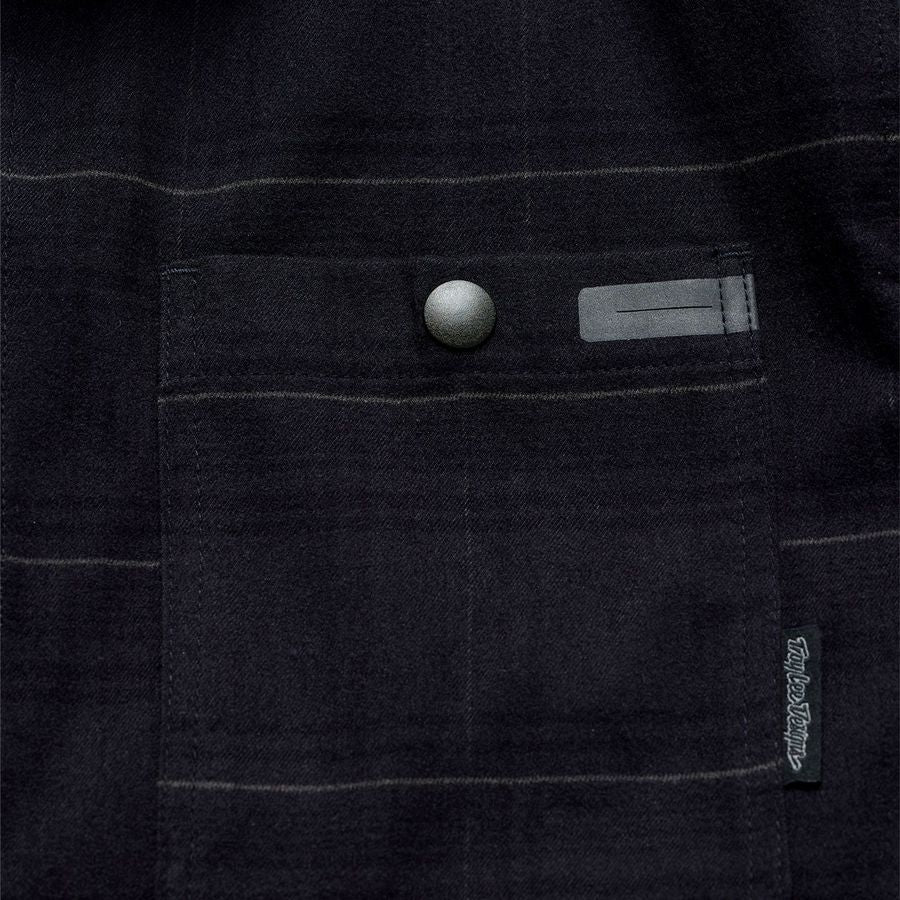 Technisches Hemd TROY LEE GRIND DESIGNS FLANNEL PLAID Carbon