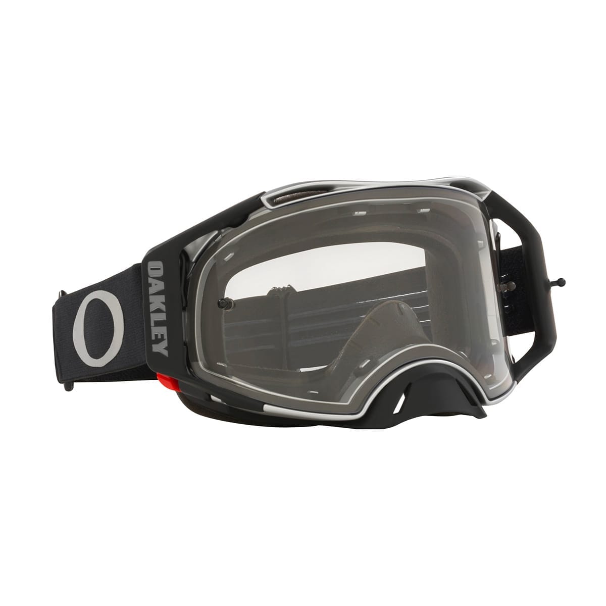 OAKLEY AIRBRAKE MX Tuff Blocks Black Gunmetal Transparente Scheibe