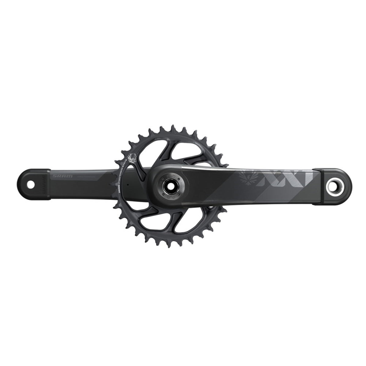 SRAM XX1 EAGLE DUB 12-fach-Einfach-Kurbelgarnitur Standard/FAT Grau