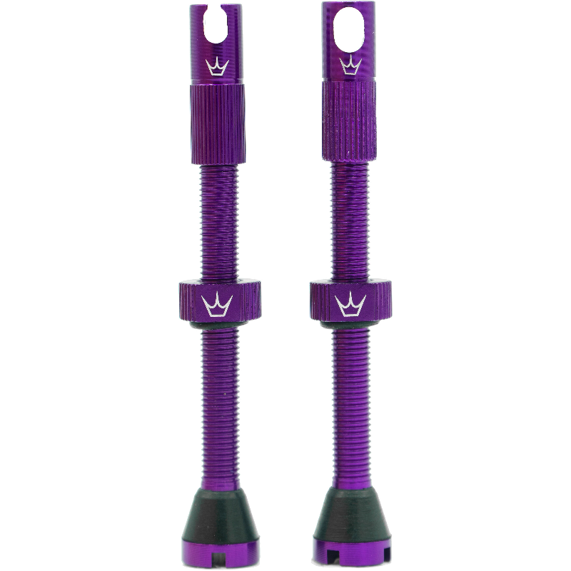 PEATY'S x Chris King MK2 Presta Tubeless Valves 80 mm (x2) Violett