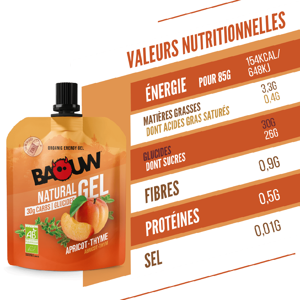 BAOUW BIO Energetisches Gel Aprikose-Thymian (85g)