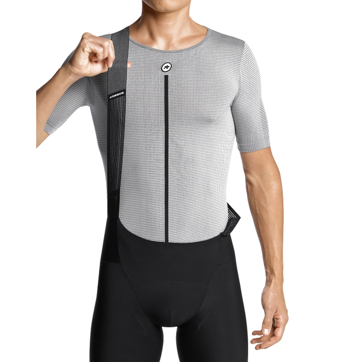 ASSOS NS SKIN LAYER P1 Unterhemd mit kurzen Ärmeln, grau
