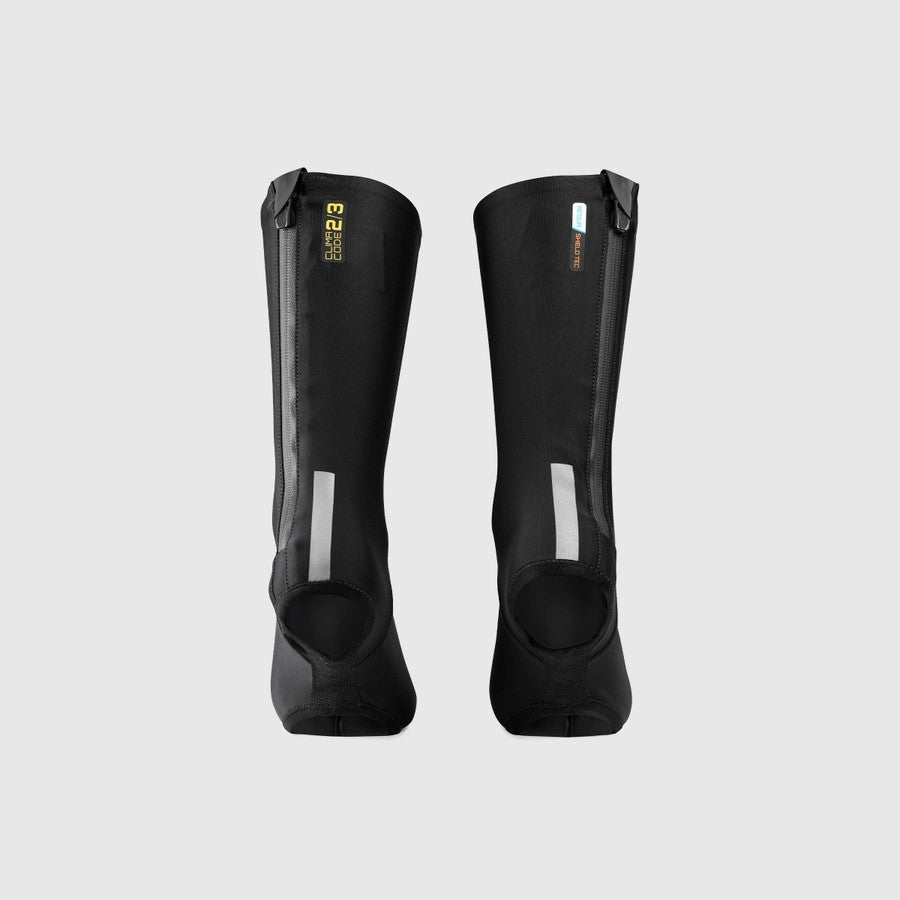Überziehschuhe ASSOS RS SPRING FALL RAIN P1 Schwarz