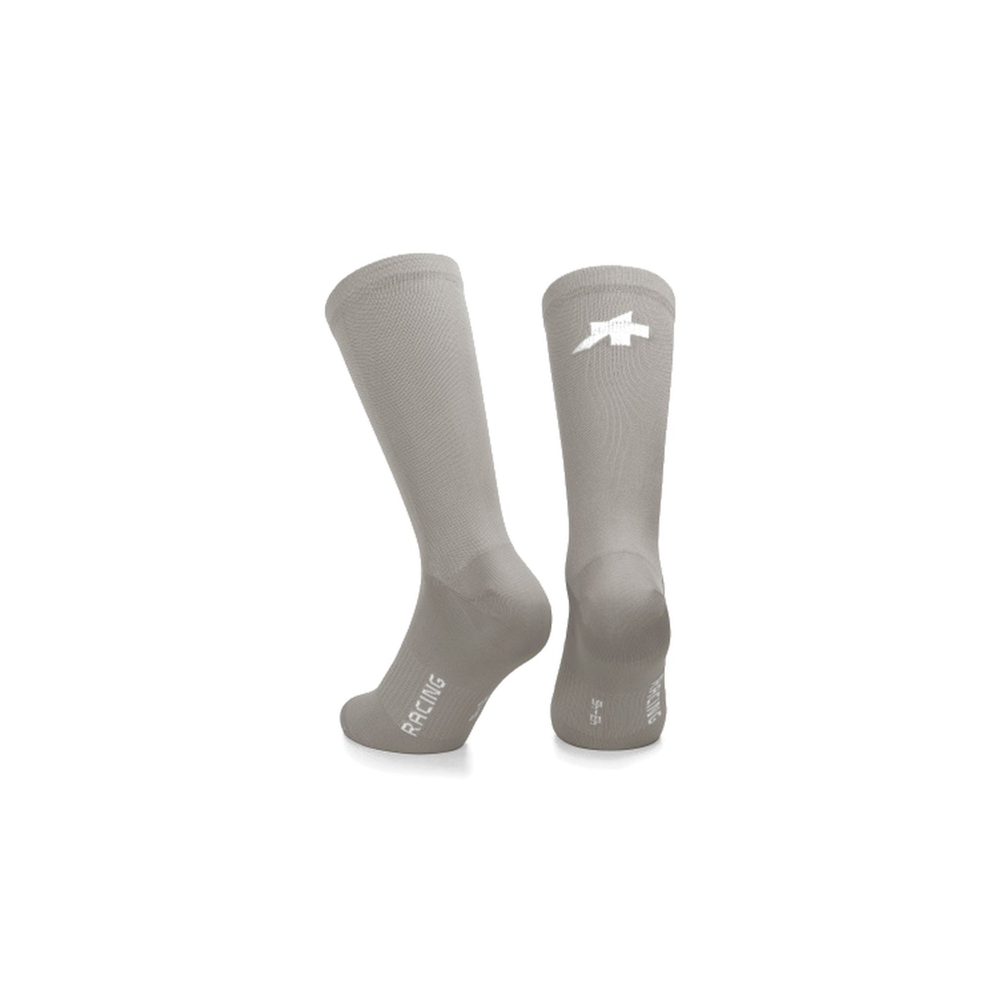 ASSOS RACING S11 Socken in der Farbe „Almond Milk“