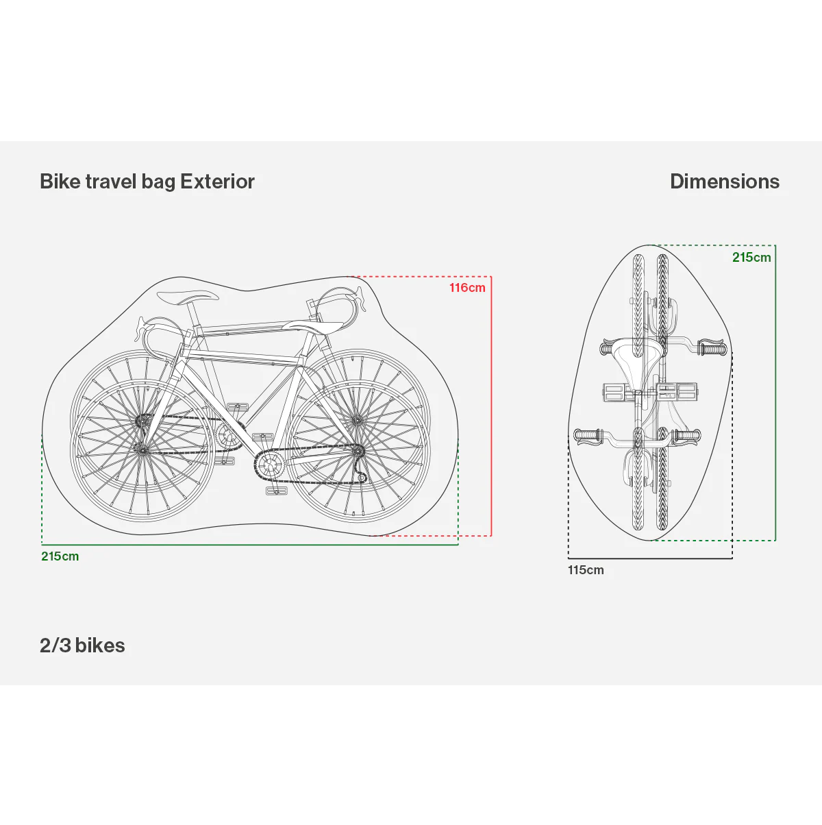 Schutzhülle für Fahrradträger BUDS CAR BIKE RACK AND RAIN COVER 2/3 Fahrräder