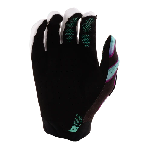 Handschuhe TROY LEE DESIGNS AIR OVERSPRAY Schwarz / Real Teal