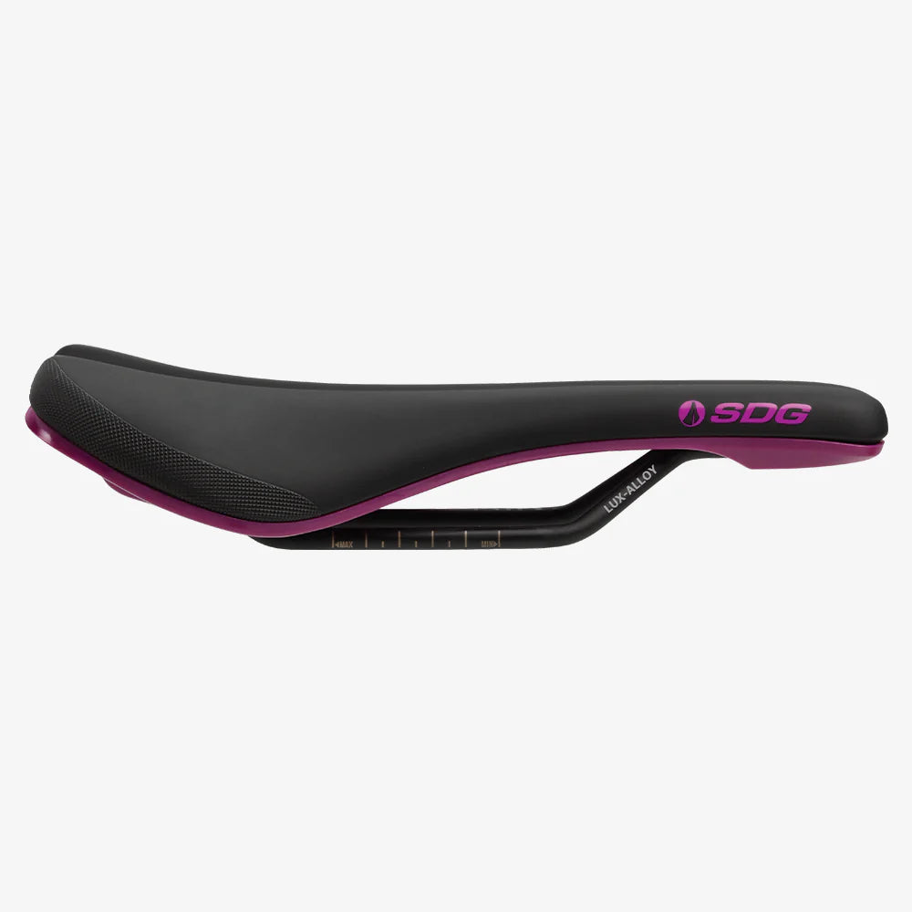 Sattel SDG BEL-AIR V3 Rails Lux Alloy Schwarz/Violett